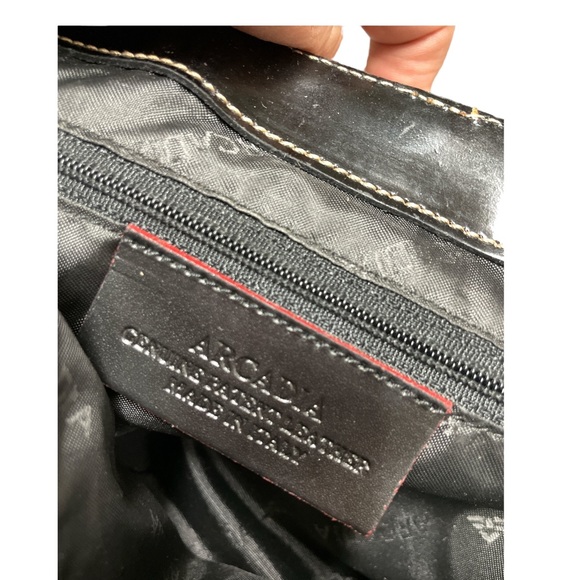 Arcadia patent and Calfhair satchel- beautiful! VGUC - Picture 2 of 7